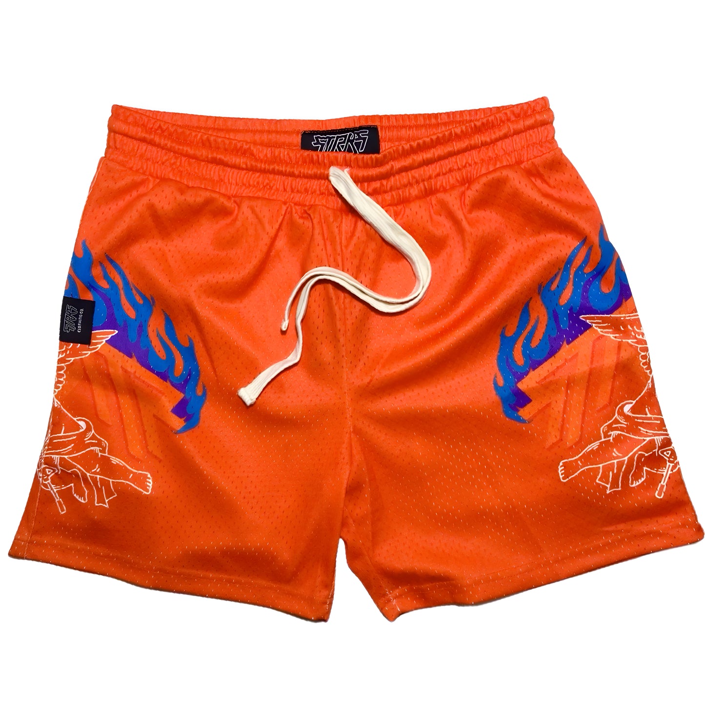 Active mesh logo shorts